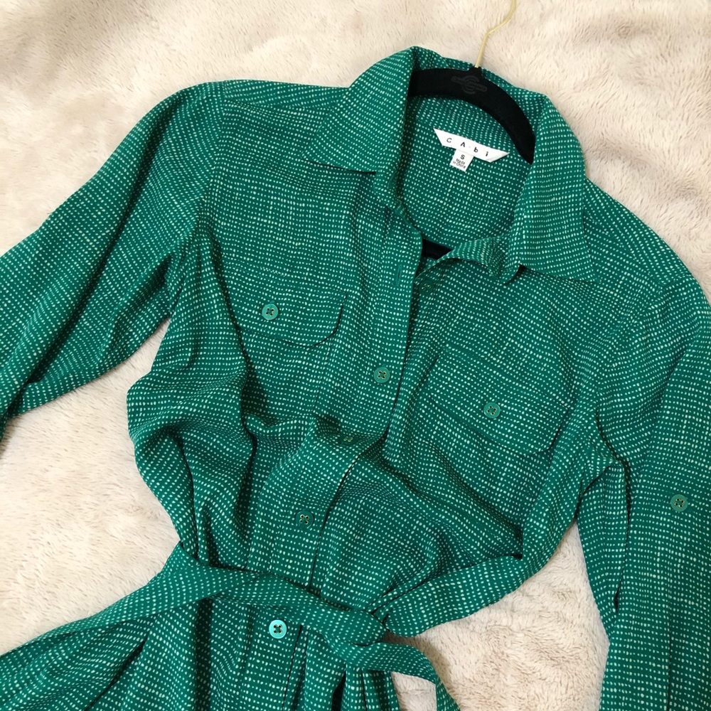 Cabi Green Spring Dress